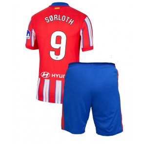 Atletico Madrid Alexander Sorloth #9 Dětské Domácí dres komplet 2024-25 Krátký Rukáv (+ trenýrky)